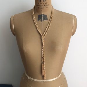 BaubleBar gold tassel Necklace